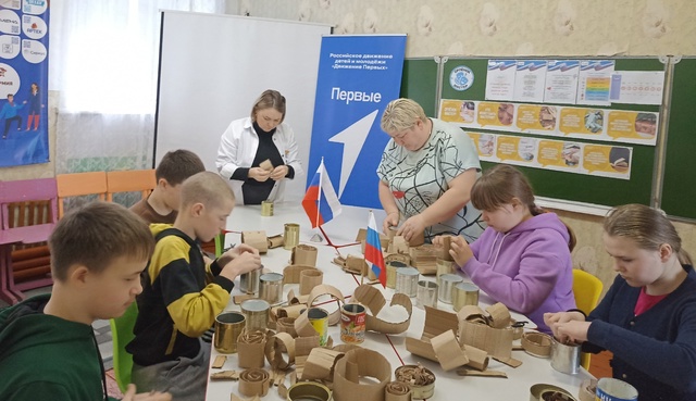 Акция &amp;quot;Блиндажная свеча&amp;quot; в нашей школе.